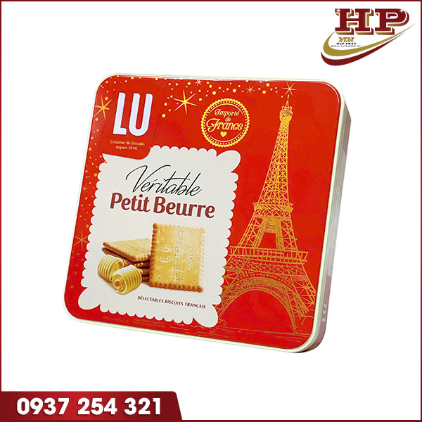 Hộp kim loại đựng bánh vuông